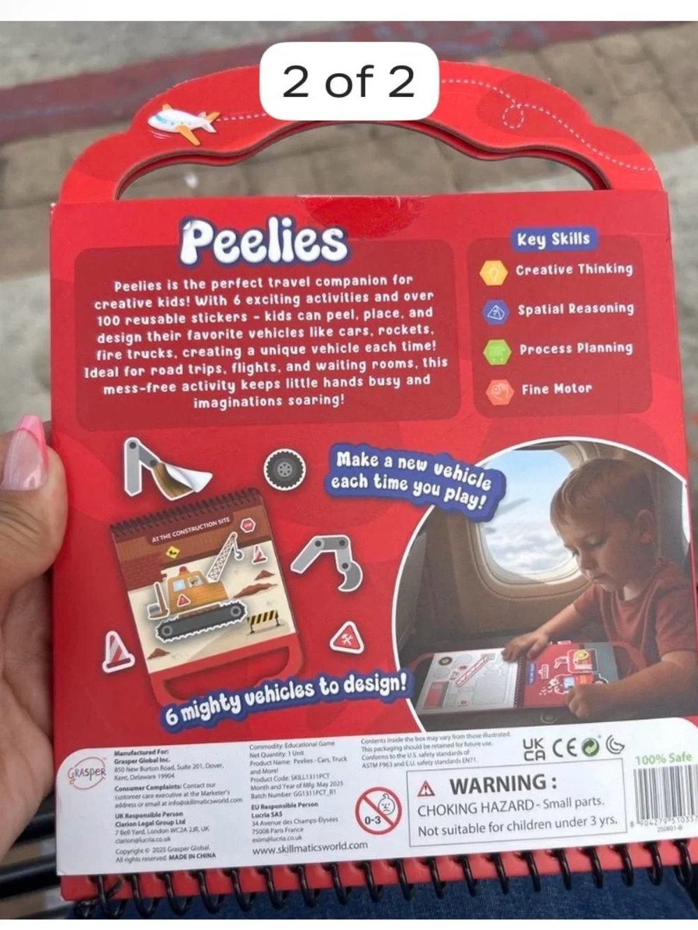 Peelies Vehicles Sticker Activity Book - Red